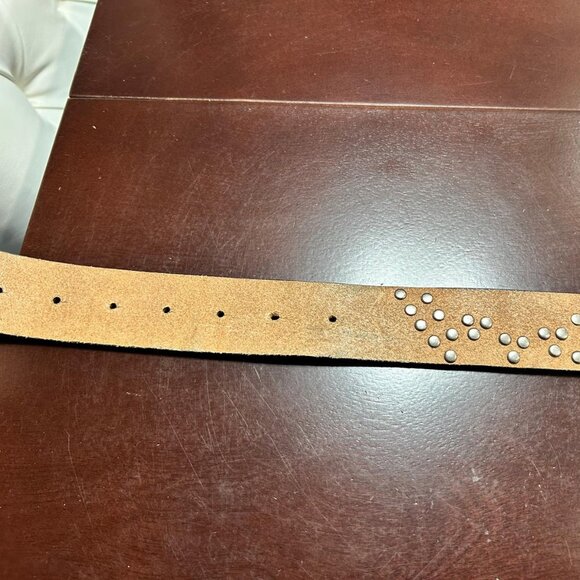 Christian Audigier Vintage Handmade Genuine Leather Belt (Skull/Crystal Effect) - Picture 10 of 10